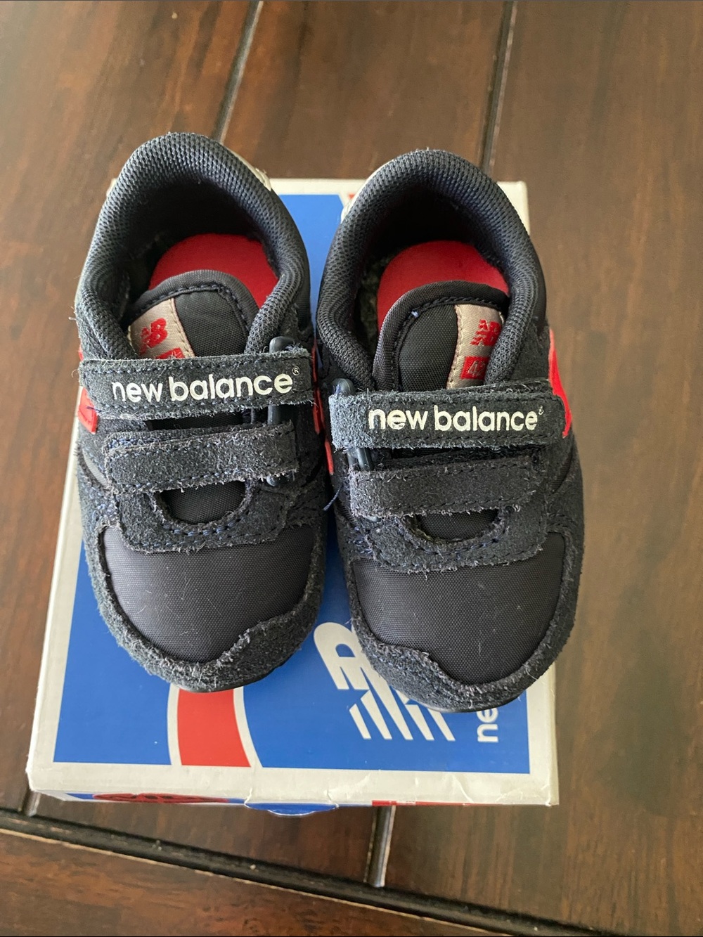 Baby New Balance Navy Blue and Red